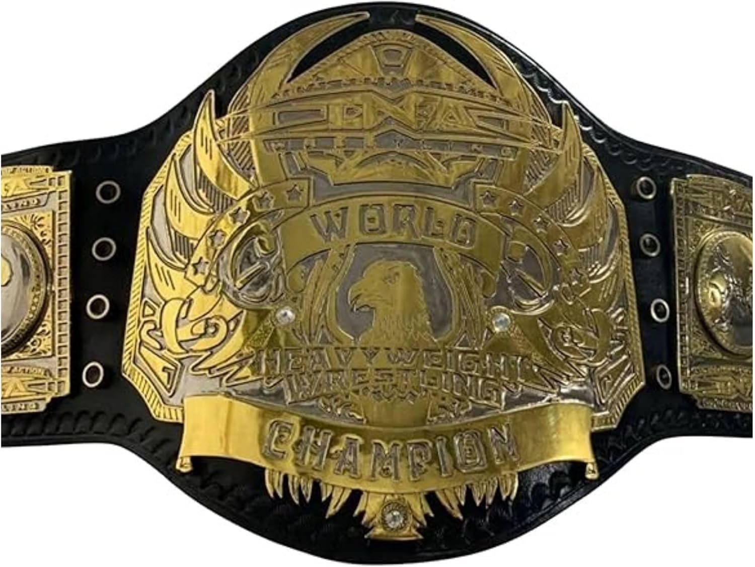 TNA World Heavyweight Championship Replica Belt, Adult Size, 4MM HD Metal Plates, Wrestling Title Belt for Collectors and Fans