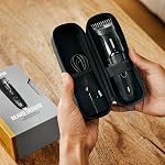 MANSCAPED® The Beard Hedger® Men's Premium Beard Trimmer, 20 Length Adjustable Blade Wheel, Stainless Steel T-Blade for Precision Facial Hair Trimming, Cordless Waterproof Wet/Dry Clipper