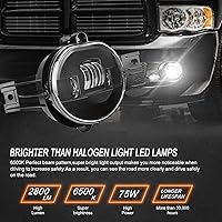 Vista 3 de Nueva Versión Luces Antiniebla LED para 2002-2008 Dodge Ram 1500, 2003-2009 Dodge Ram 2500/3500, para 2002 2003 2004 2005 2006 2007 2008 2009 Dodge