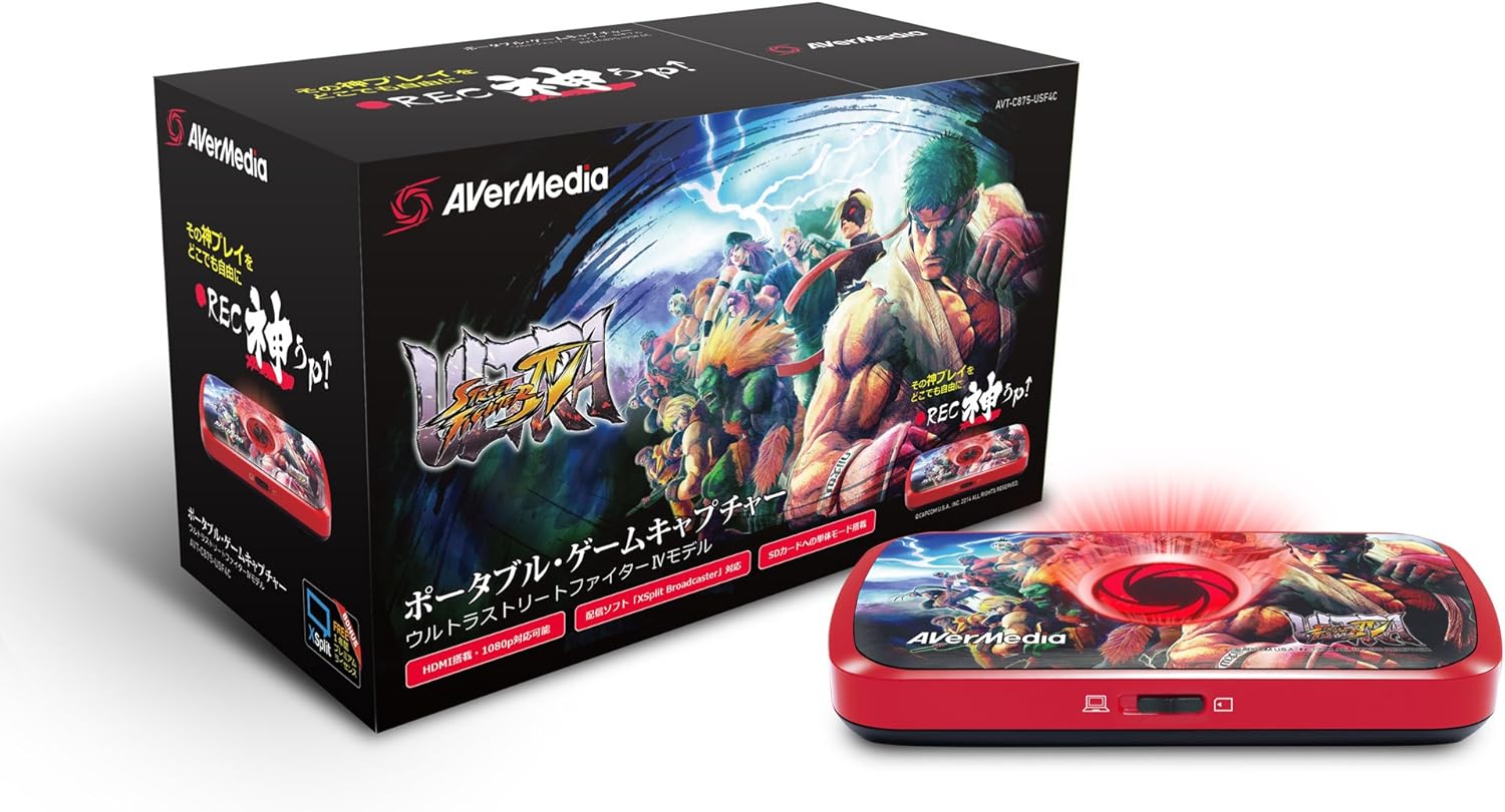 Amazon Avermedia Avt C875 Usf4c Xsplit Broadcaster 1年間無料プレミアム付 ウルトラストリートファイターivモデル Dv369 Avt C875 Usf4c Avermedia 外付tvチューナー ビデオキャプチャ 通販