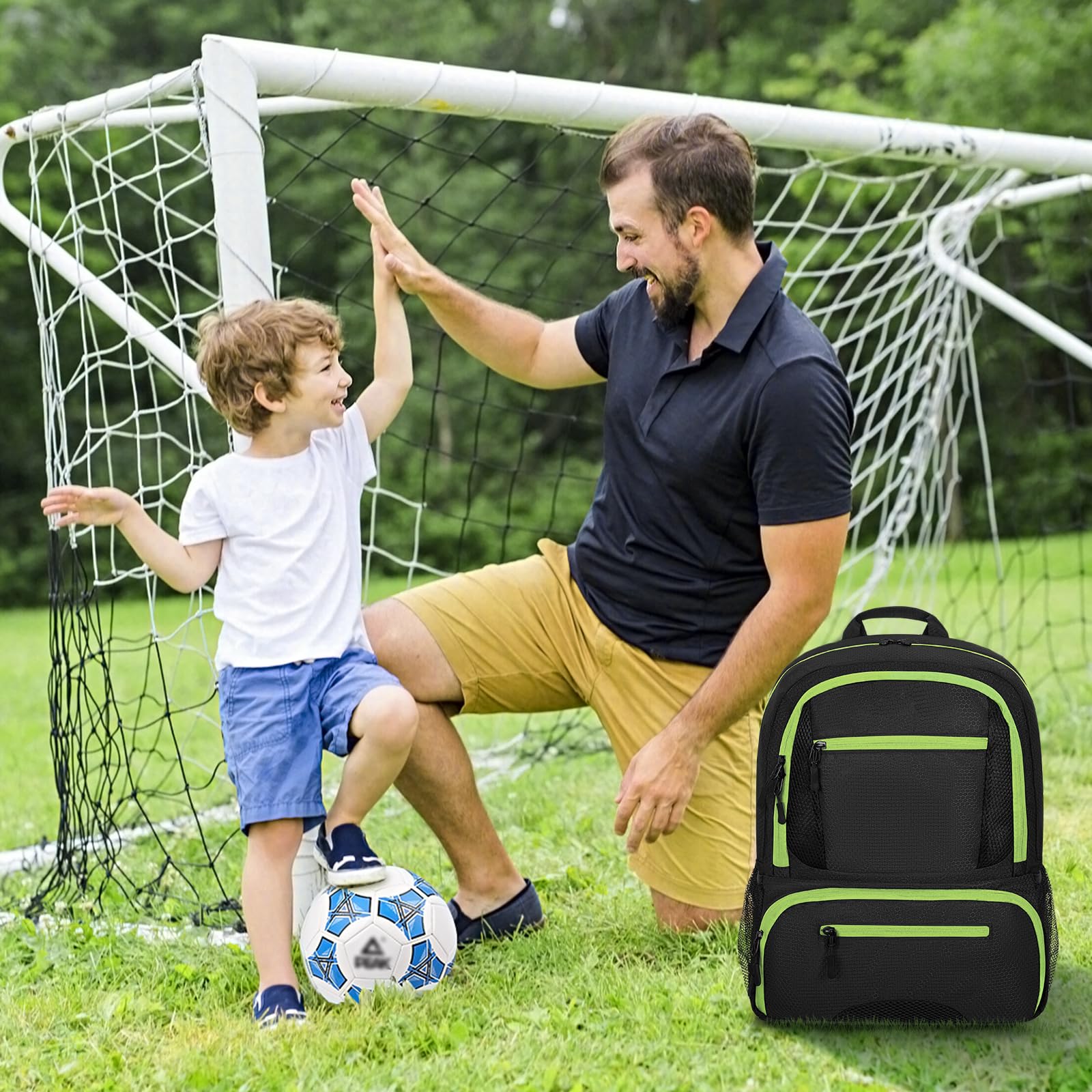 OUUTMEE Mochila deportiva para fútbol baloncesto voleibol resistente organizador pelotas zapatos gran capacidad