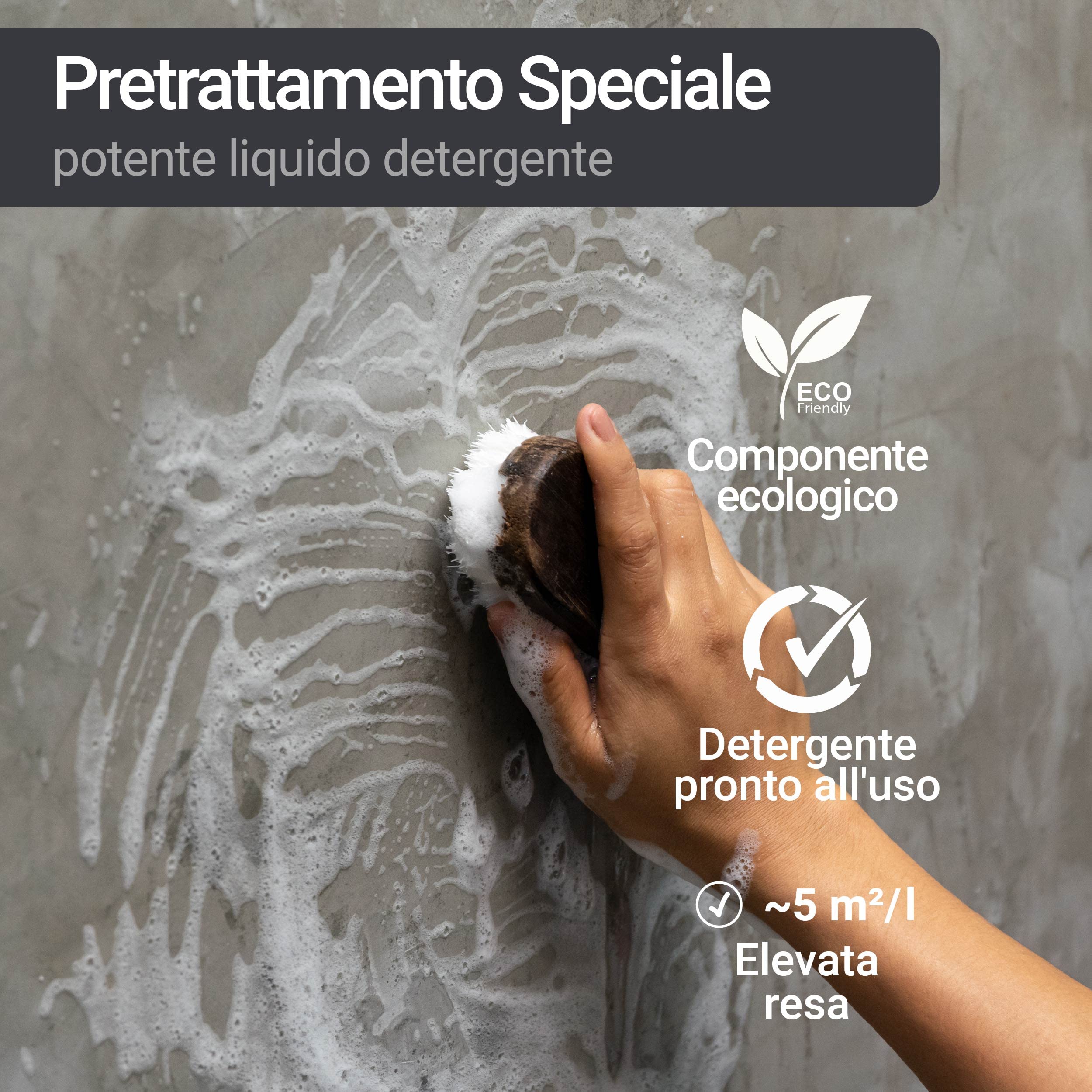 Pretrattamento del Substrato Detergente Speciale Preparazione Pavimenti in calcestruzzo - 10L