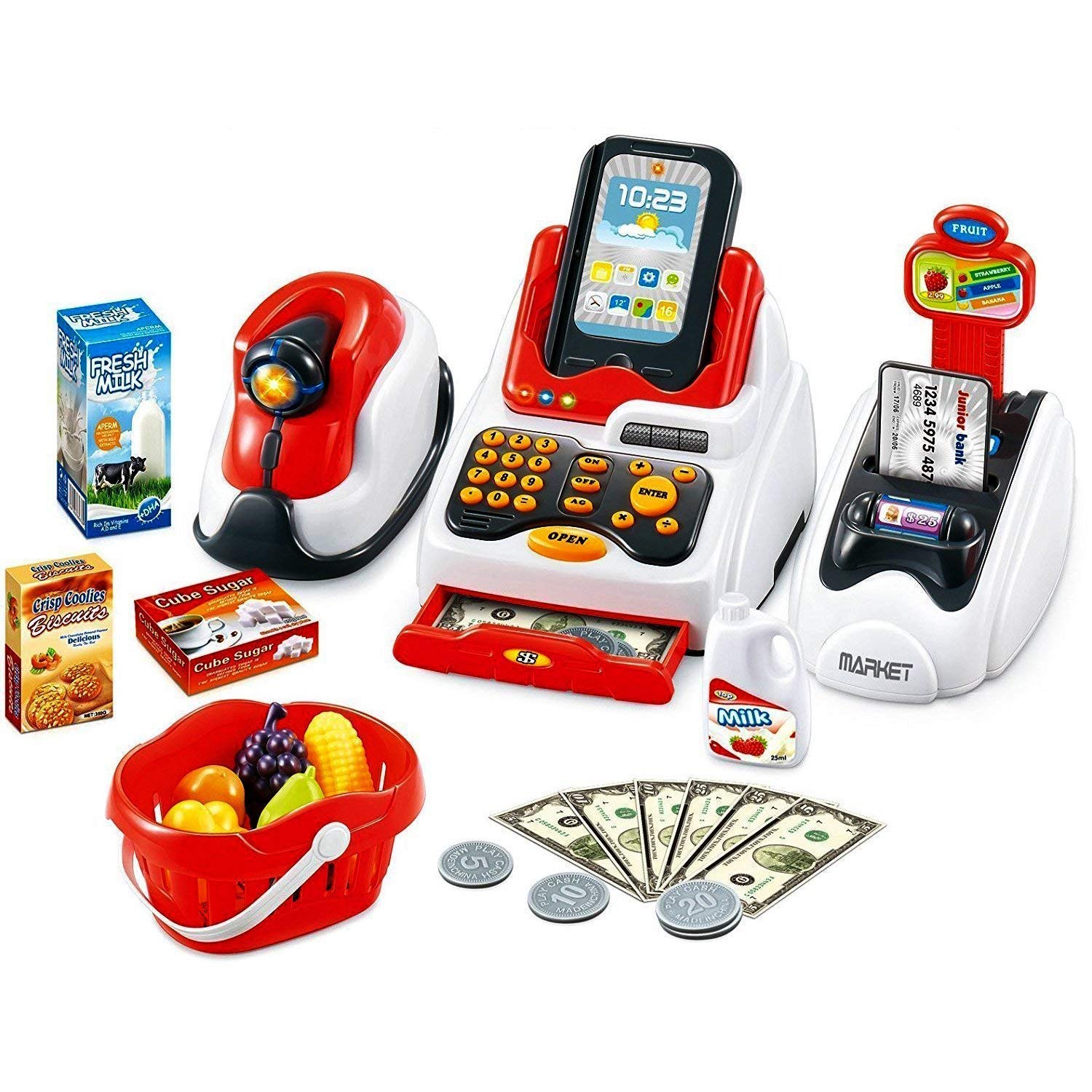 home buy toys supermarket shopping cash register play set- Multi color (B07R4JRXFD) Amazon Price History, Amazon Price Tracker
