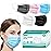 LEMENT Disposable Face Masks 125 Pcs, 3 Ply Face Mask Elastic Earloops for Indoor Outdoor, Disposable Masks for Adults, 5 Color