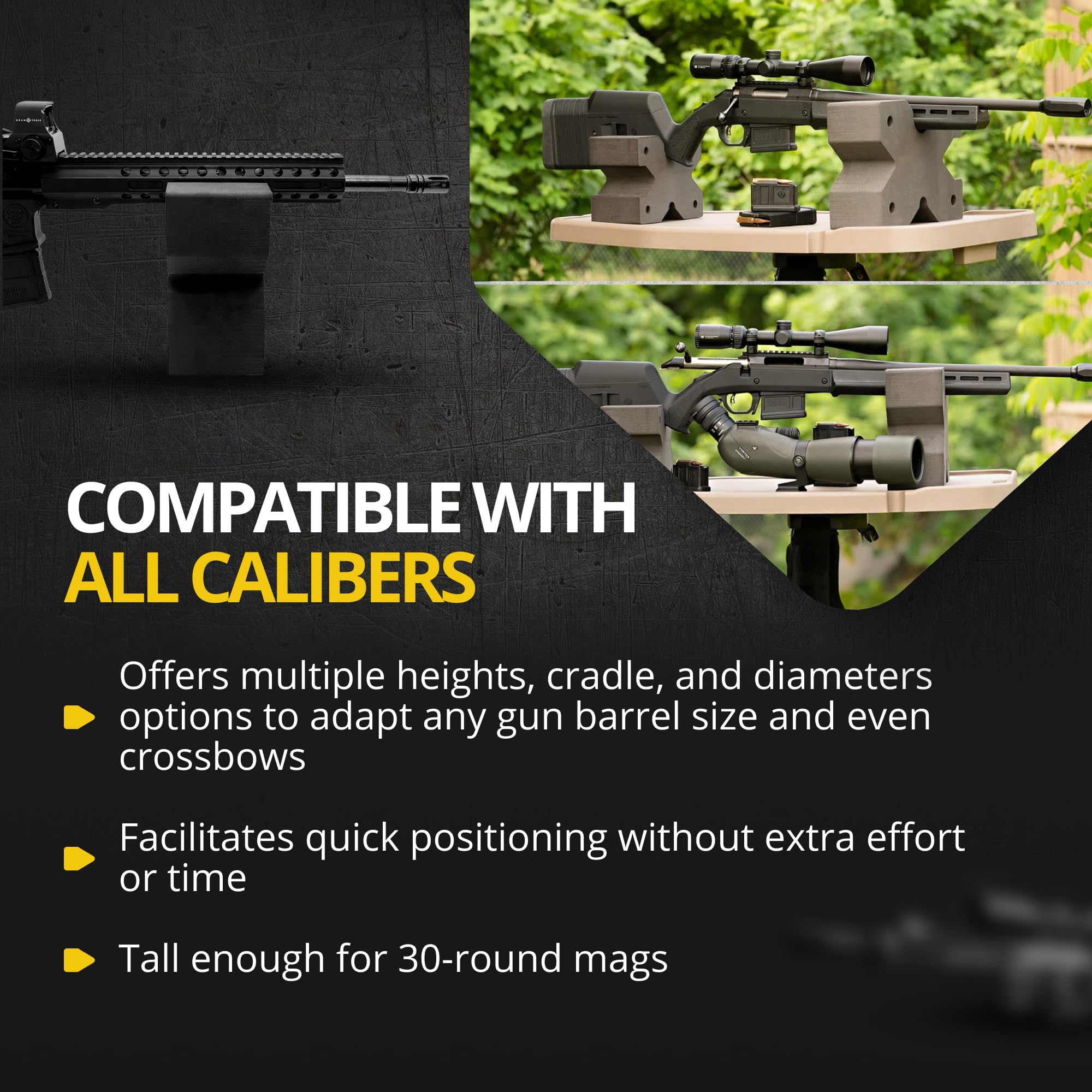 Shooting Bag BenchMaster X-Block Combo Shooting Rest - Standard & XL ...