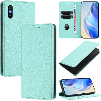 Compatible with Redmi 9A / 9A Sport / 9AT Card Holder Cover,Compatible with Xiaomi 9i / 9i Sport Flip Kickstand Magnetic Closure Wallet BHL