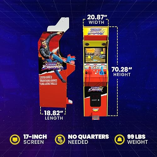 Miniatura 3 de Arcade1Up 17 pulgadas de alta resolución pantalla LCD multijugador TIEMPO Crisis Arcade Machine con Stand Up Cabinet y 4 juegos clásicos para el