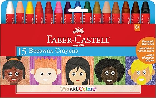 Miniatura 7 de Faber-Castell Crayones de Cera de abejas en estuche de almacenamiento Provedores de parte para niños premium 24 unidades