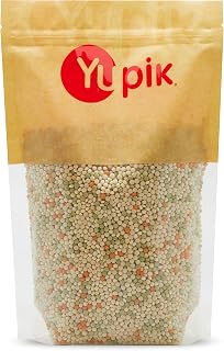 Yupik Toasted Tricolor Pearl Couscous 2.2 lb - Vegan Kosher Nutty Flavor Low-Calorie Grain for Salads Soups Sides