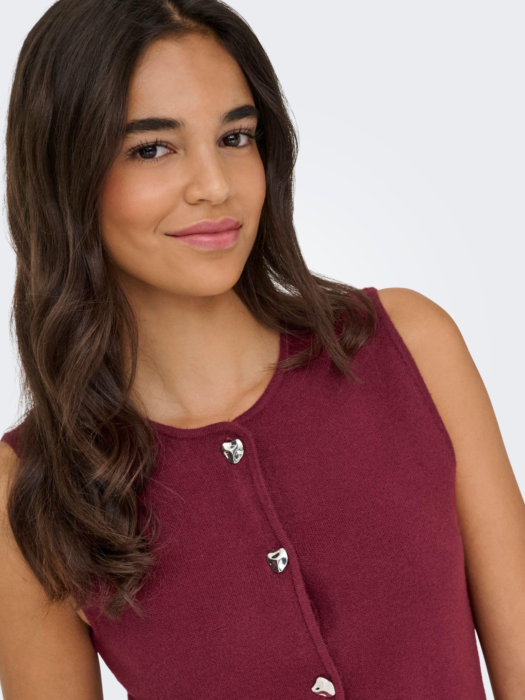 ONLY Onlibi Button SL Vest CC Knt para Mujer