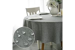 Qidordour Round Tablecloth: Elevate Your Dining Spaces with Style and Functionality