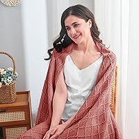 Vista 229 de inhand Knitted Throw Blankets for Couch and Bed, Soft Cozy Knit Blanket with Tassel, Black Lightweight Decorative Blankets and Throws, Farmhouse