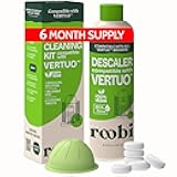 Nespresso Compatible Vertuo Cleaning & Descaling Kit. Includes 1 Bottle of Descaling Solution, 6 Cleaning Tablets and 1 Reusable Pod. Carbon Neutral Vertuoline Maintenance Kit. 6 Month Supply.