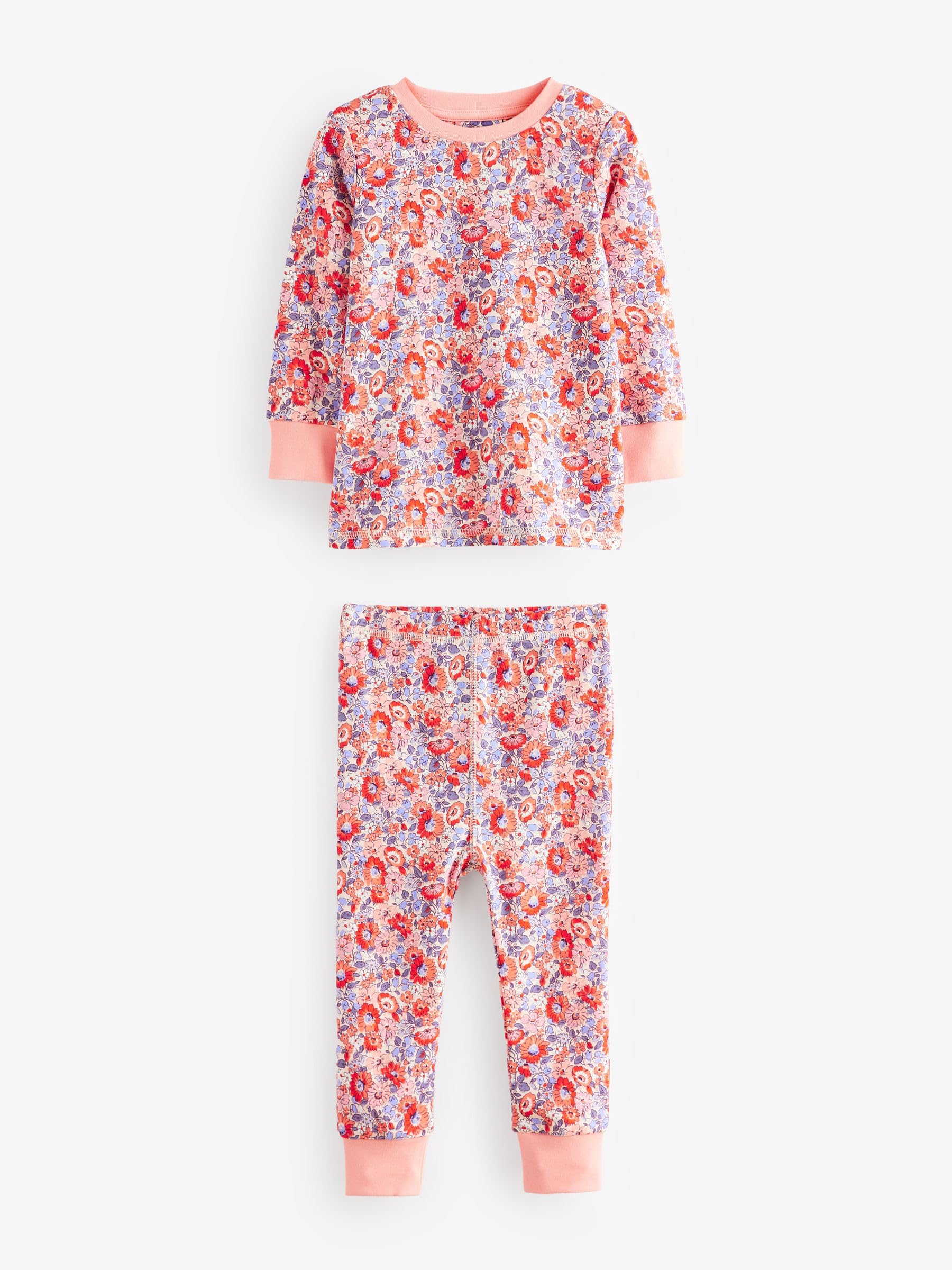 NEXT Młodsze dziewczynki Zestaw 3 kompletów piżam w kwiaty Cath Kidston