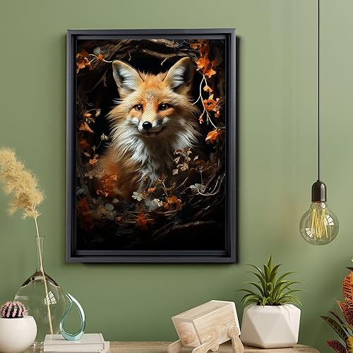 Miniatura 4 de Sleeping Fox Art Print, Fantasy Art Poster, Woodlands Art Forest Art Print, Fox Painting, Cute Fox Art, Fox Art Print