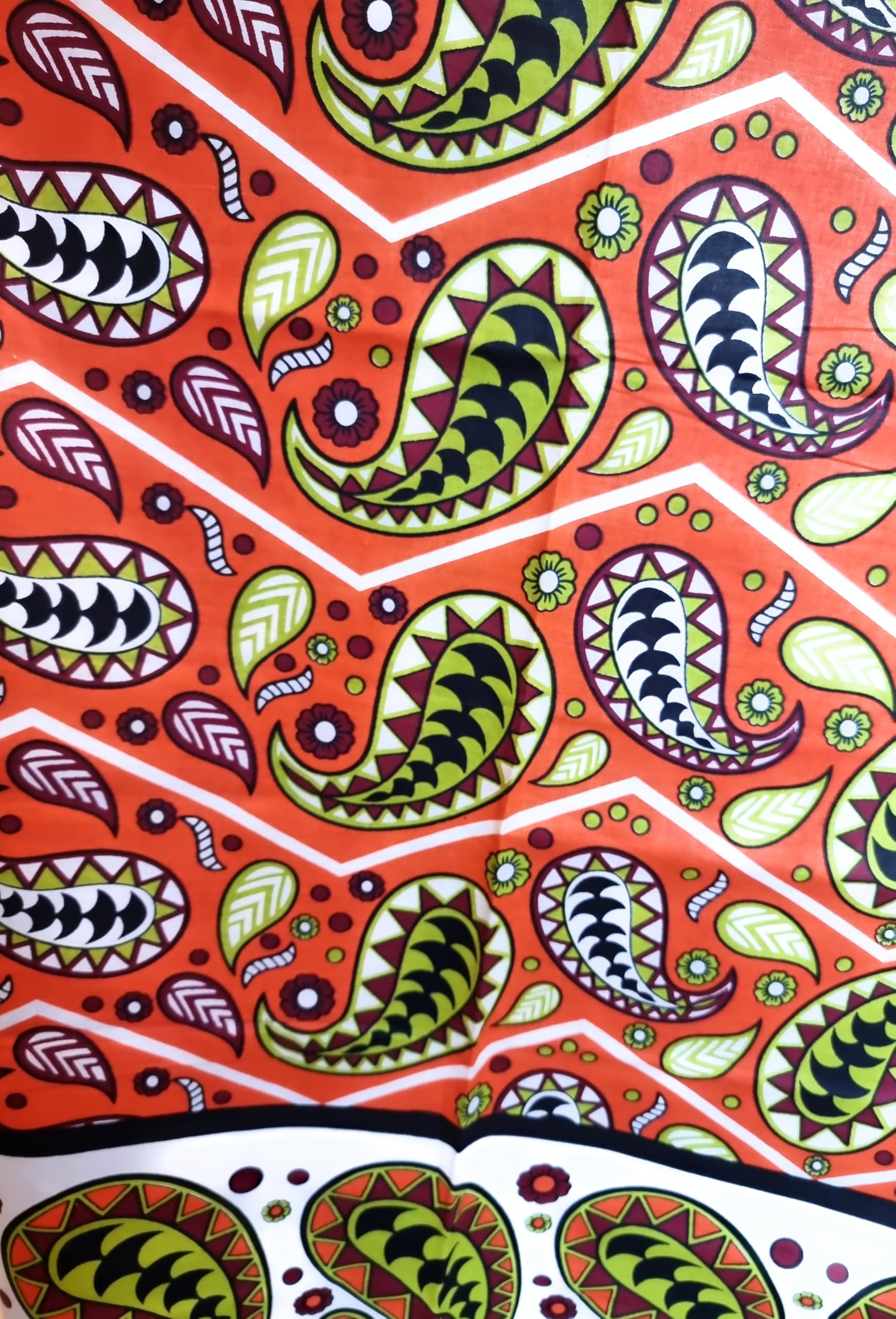 Kanga Khanga Sarong/Swimwear beach wrap/Leso/Baby Wrap/African Garments Fabrics (Orange)