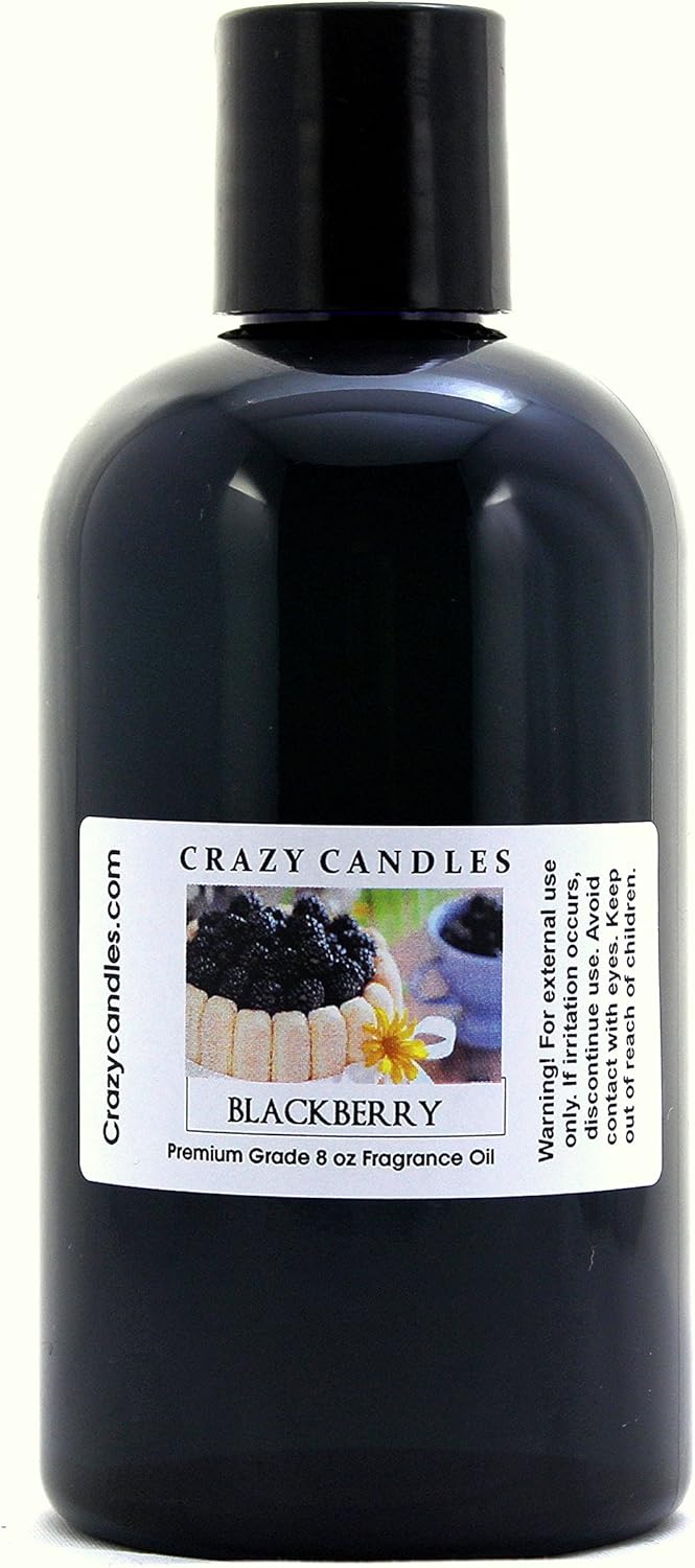 Crazy Candles 8oz BlackBerry 8 Fl Oz Bottle (237ml) Premium Grade Scented Fragrance Oil