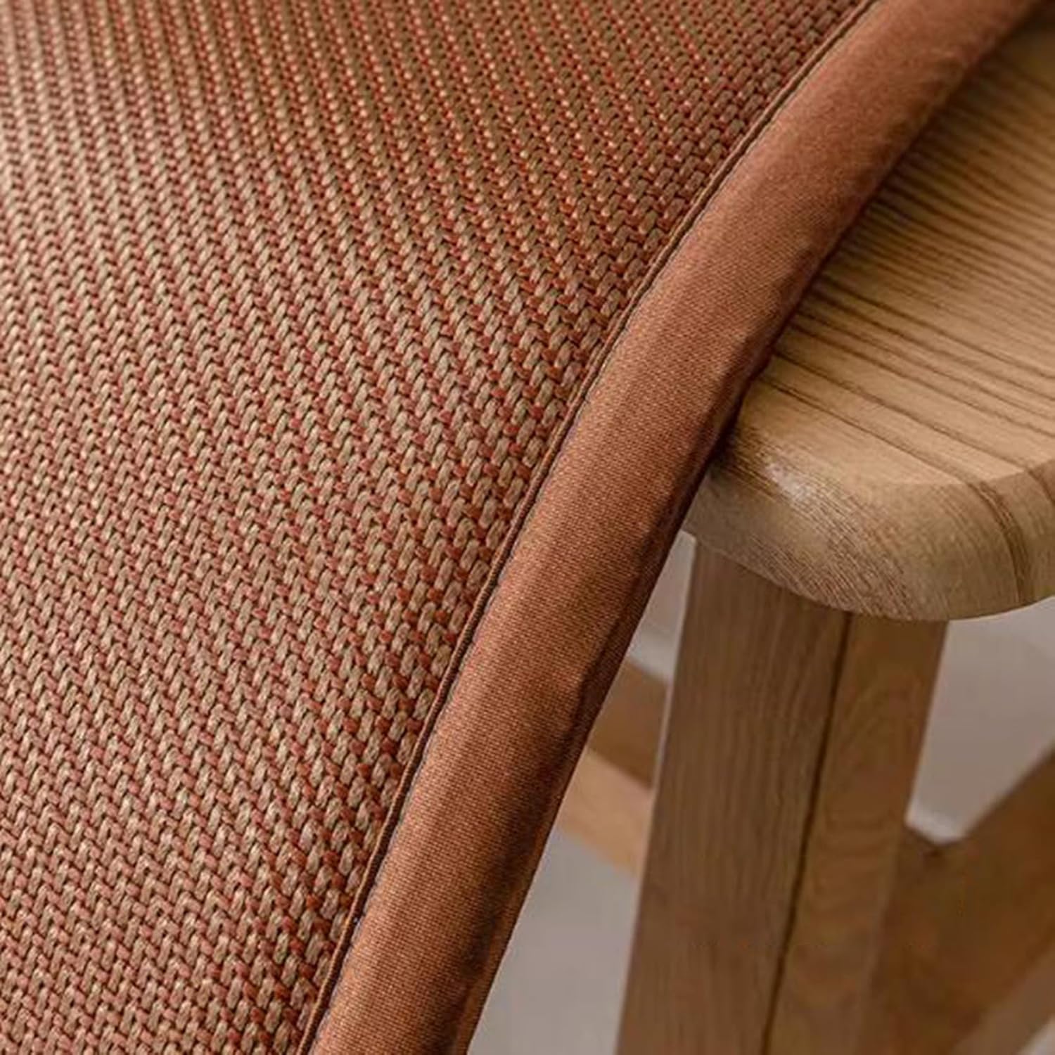 [KUZQIM] ベンチシートクッション ベンチシート 椅子 ロング カラー3 滑り止め 紐付き 座布団 夏用 涼しい 接触冷感 和