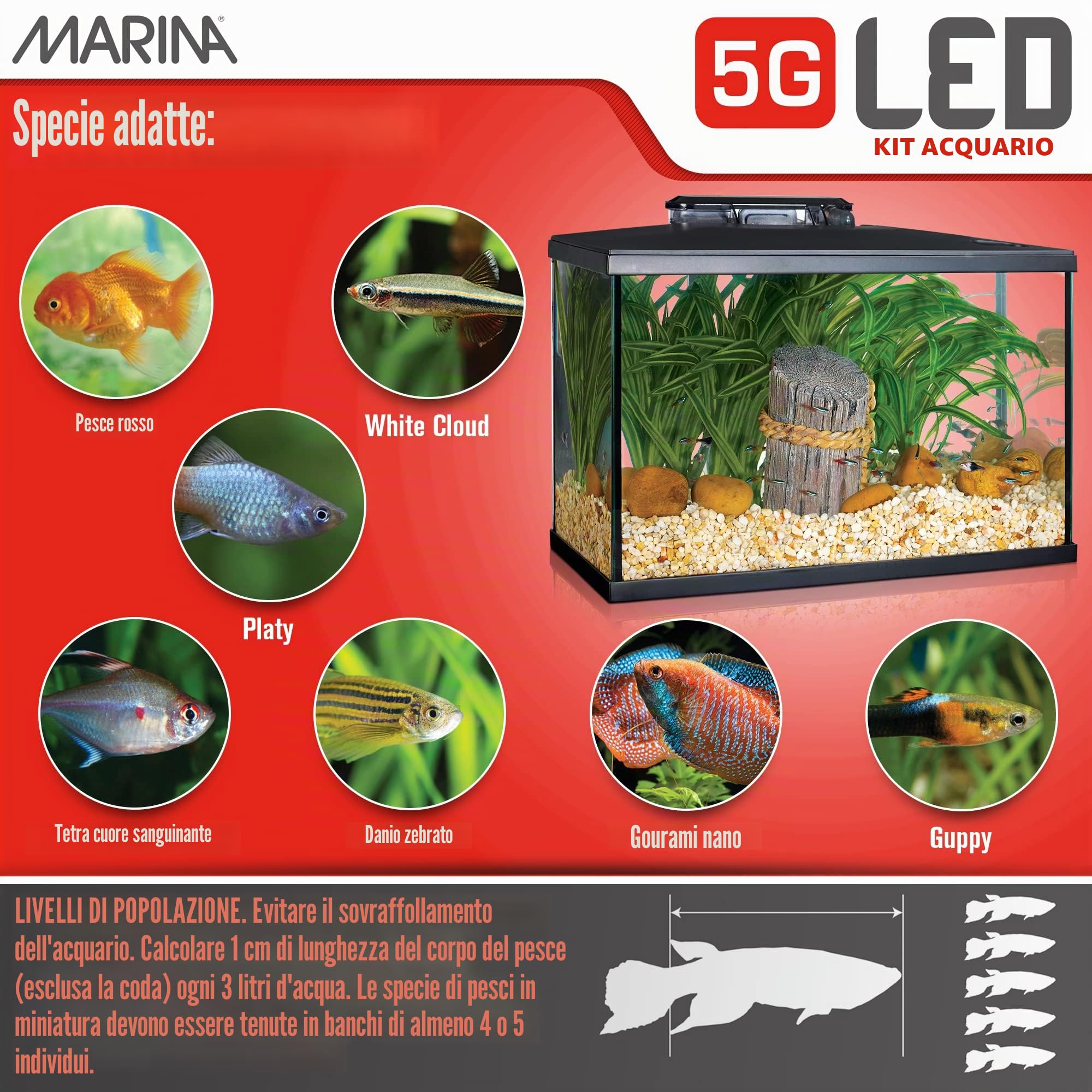 Marina Led Kit Acuario 5G 19 L