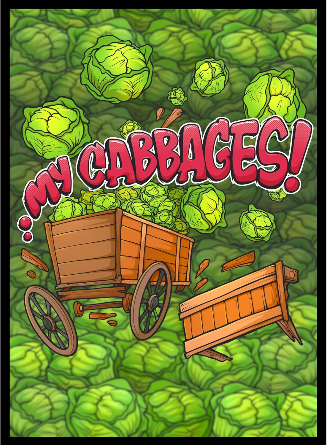 100ct Textured TCG/MTG Card Art Sleeves (My Cabbages!)
