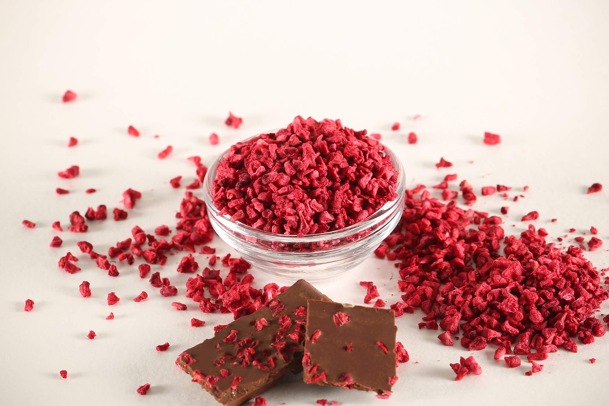 Mynatura gefriergetrocknete Himbeeren I Früchte I Trockenobst I Raspberry I Müsli - schonend getrocknet - (2 x 500g)