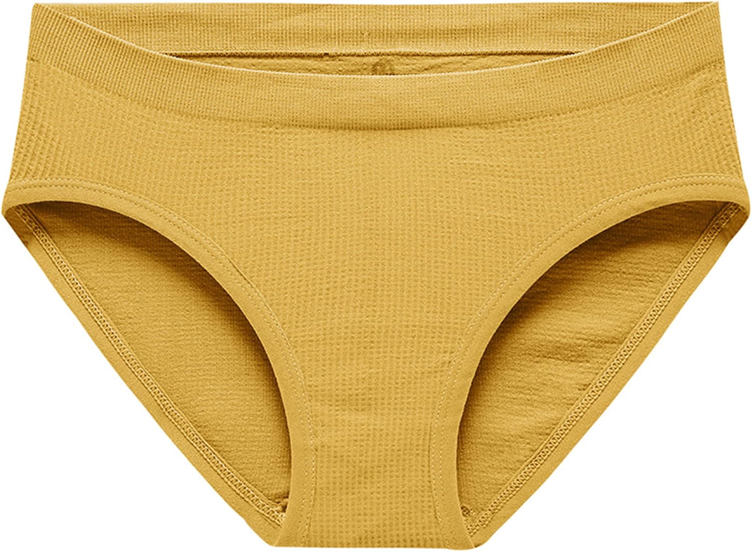 DGHM-JLMY Women's Cotton Breathable Hip-Lifting Underwear Comfort Rib Underwear 5 Pack Stretch Briefs Comfy Hipster Panties