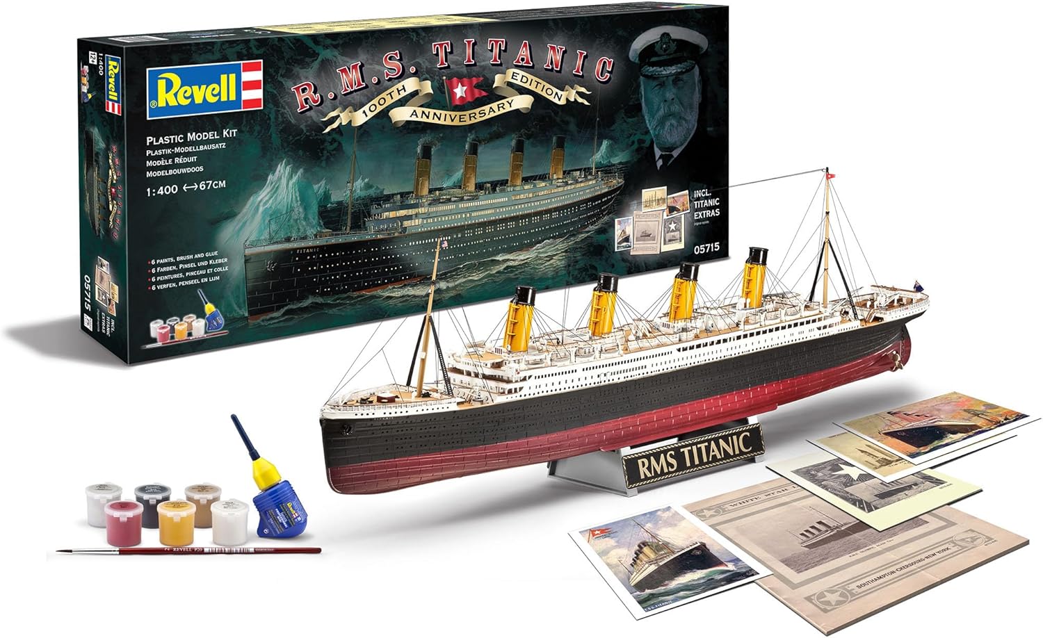 Revell 05715 1:400 RMS Titanic 100th Anniversary Edition Gift Set
