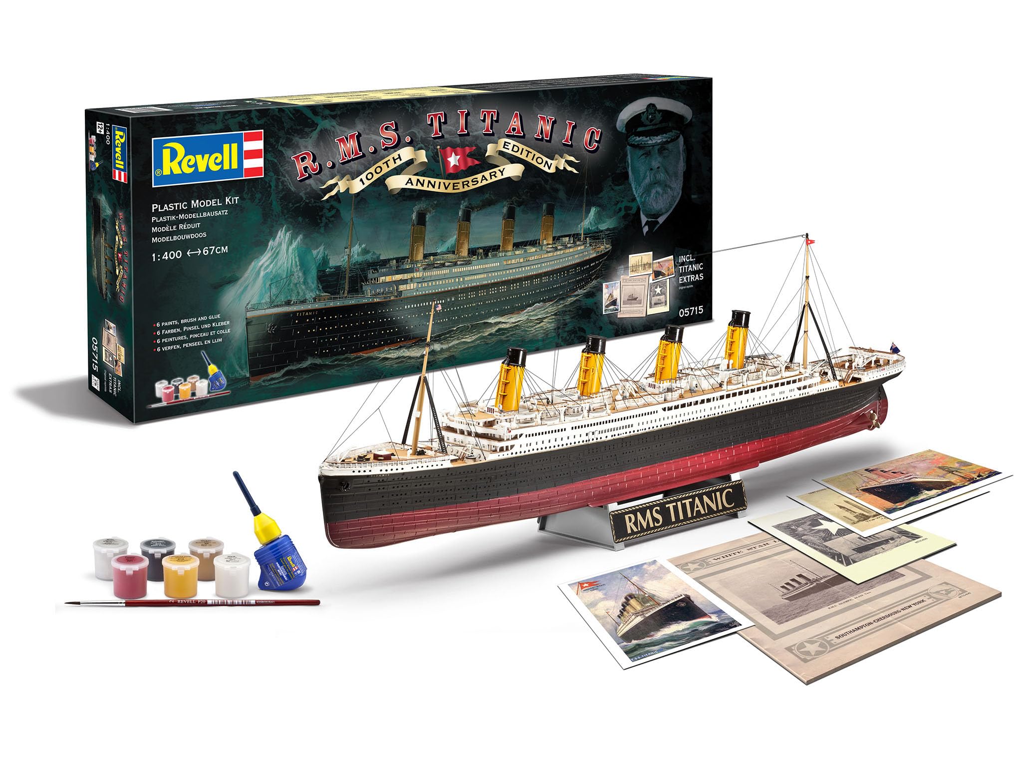 Revell 05715 RMS Titanic 100th Anniversary Edition Gift Set (1:400) Model Kit