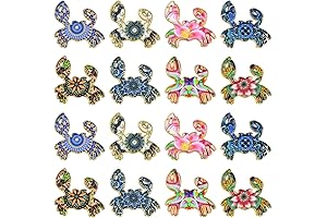 DanLingJewelry: 40-Piece Enamel Crab Charms for DIY Jewelry