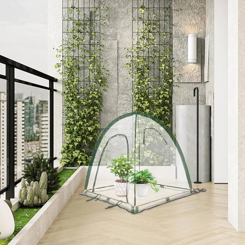 Amazon.co.jp: ビニールハウス 小型 ビニール温室 ポップアップ