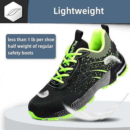Miniatura 2 de Furuian Steel Toe Shoes for Men Women Lightweight Safety Shoes Comfortable Steel Toe Sneakers Warehouse Industry Work Shoes