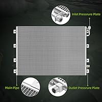 Vista 4 de AUTOSAVER88 Condensador de aire acondicionado de A/C compatible con Kenworth C500 K100E T2000 T270 T300 T400 T600A T800 W900 Base