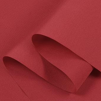 Waterproof PU Backing Canvas Fabric, Soft 600 Denier Ripstop Canvas Cordura Fabric for Outdoor/Indoor, DIY Craft, Awning, Marine, Tent, Bags, Upholstery, 60" Wide, Sold by The YardRed