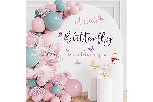 Butterfly Baby Shower Party Decal for Backdrop