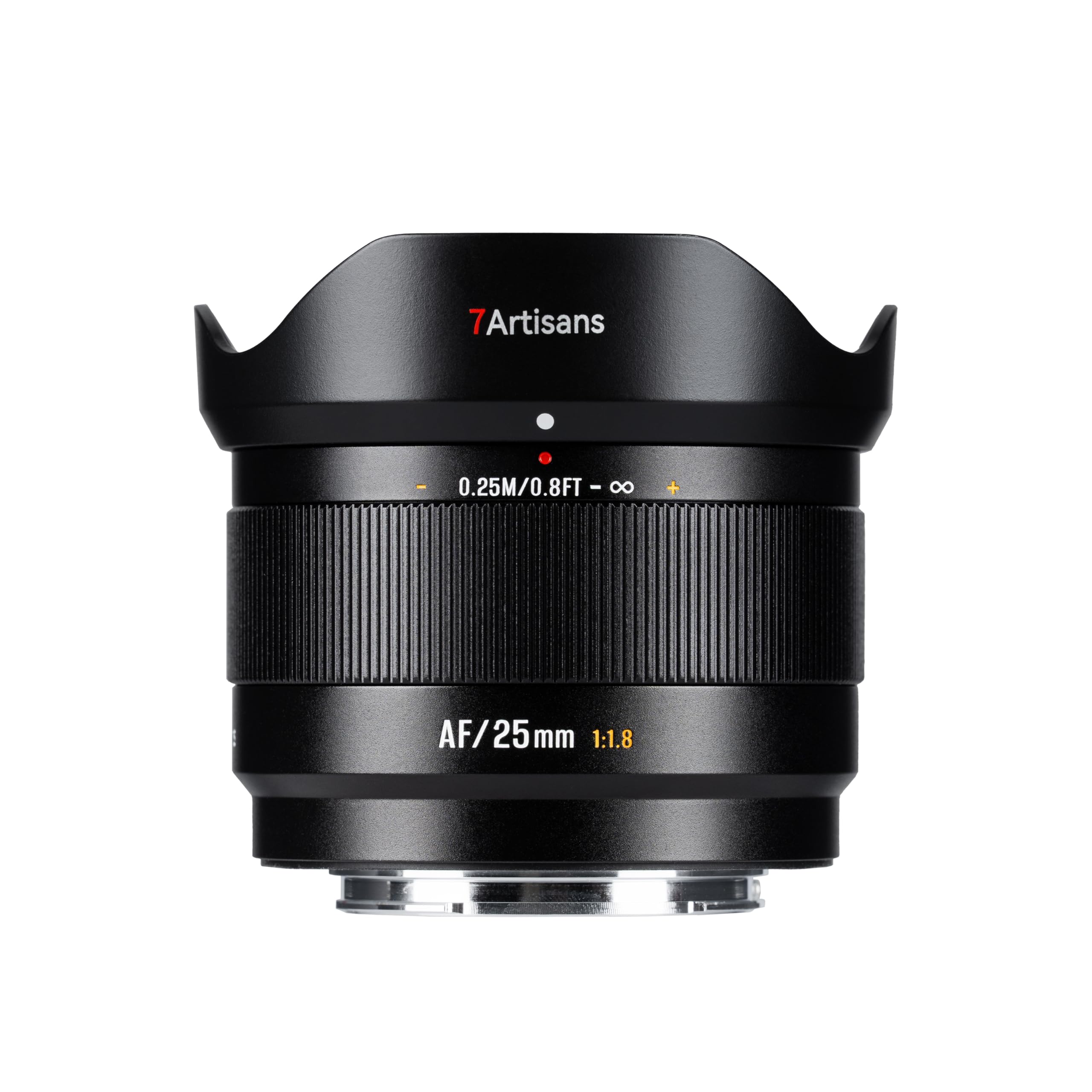7artisans AF 25mm F1,8 APS-C FX Objetivo, 180g,Gran Apertura, Objetivo autofoco con reconocimiento Facial/Ocular, Compatible con Fujifilm X-Mount X-H/T/T30/S/E/A Series, Fujifilm X-E2, Fujifilm X-T2