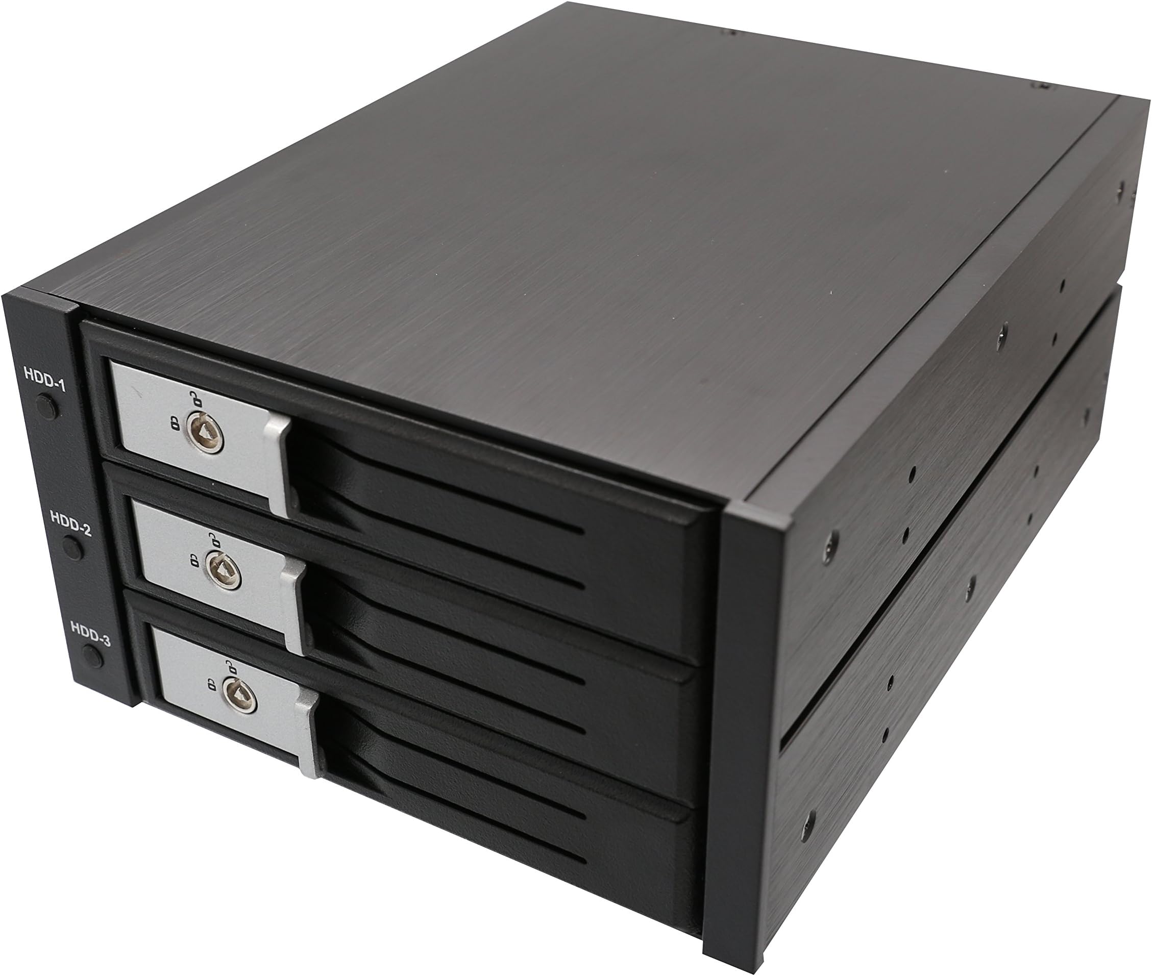 Syba 3 Bay Tray Less SATA SAS 3.5" HDD Internal Enclosure Cage Components Other SY-MRA35029