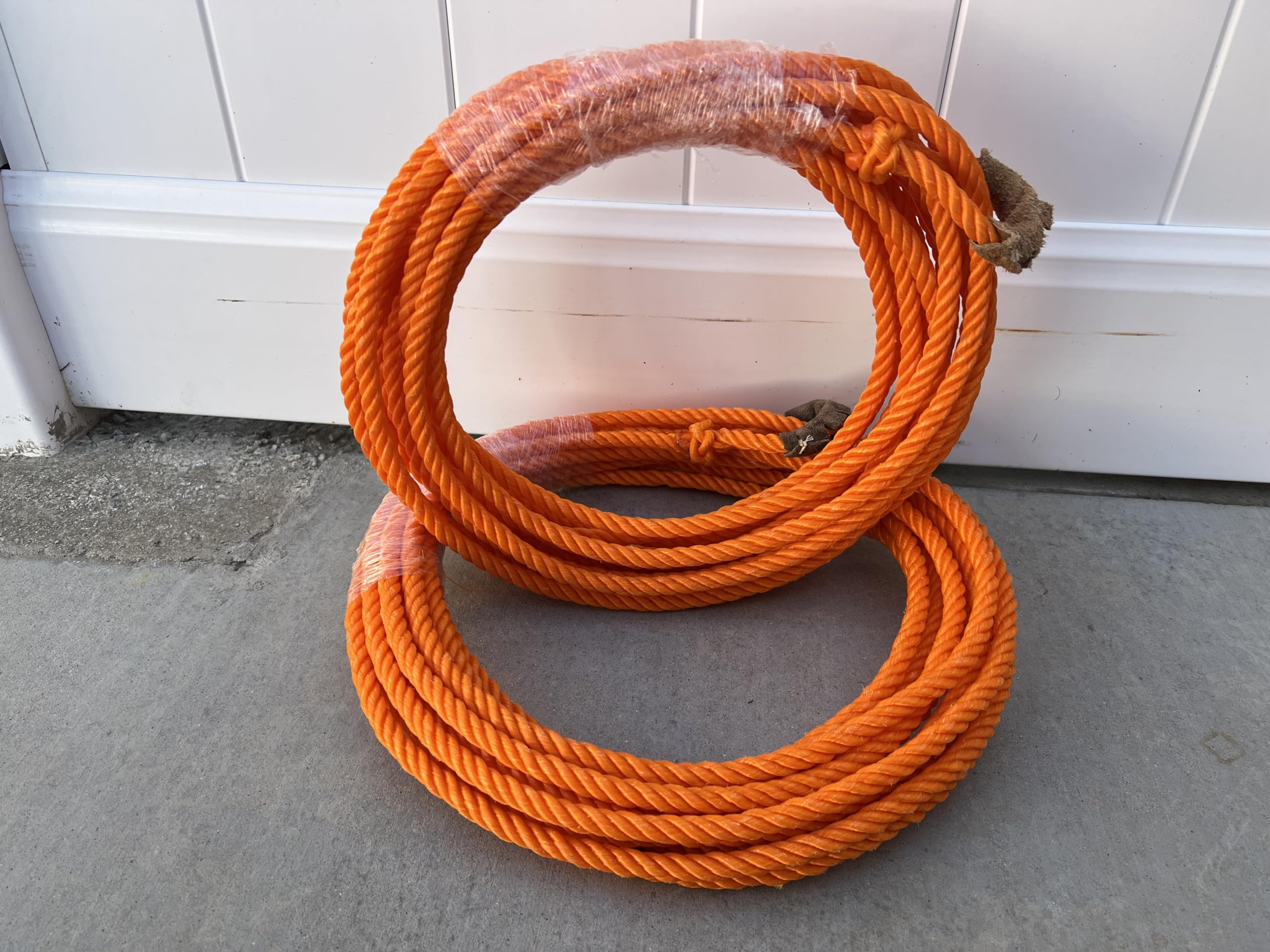 Poly Nylon Orange Western Rope, SOGA Nylon para Florear, Cowboy Rodeo Nylon Rope