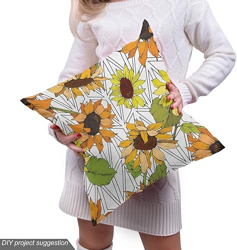 Vista 303 de Ambesonne Tela beige de The Yard, ilustración contemporánea de animales marinos en estilo retro, arte de caballito de mar de cangrejo de pulpo, tela