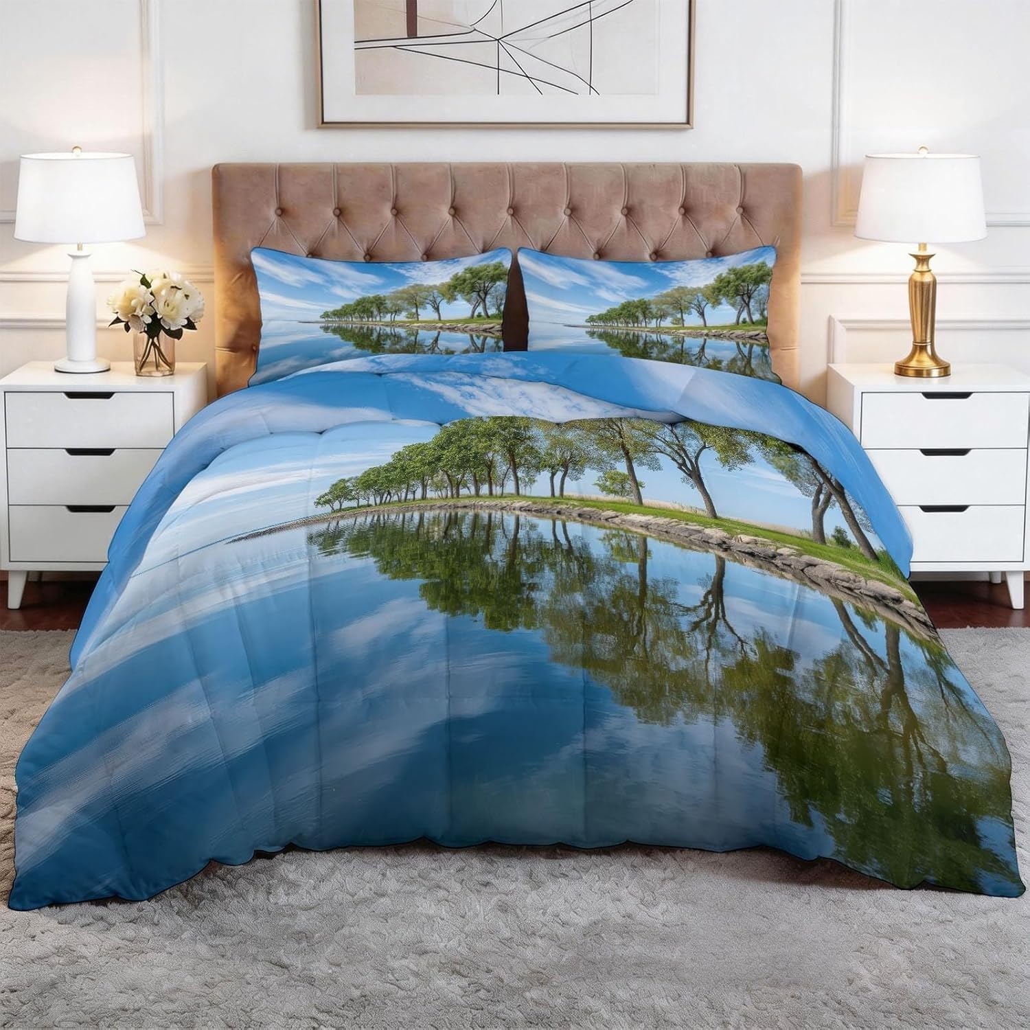 Couette 240x260 chaude et légère pour lit 2 personnes frileuses
