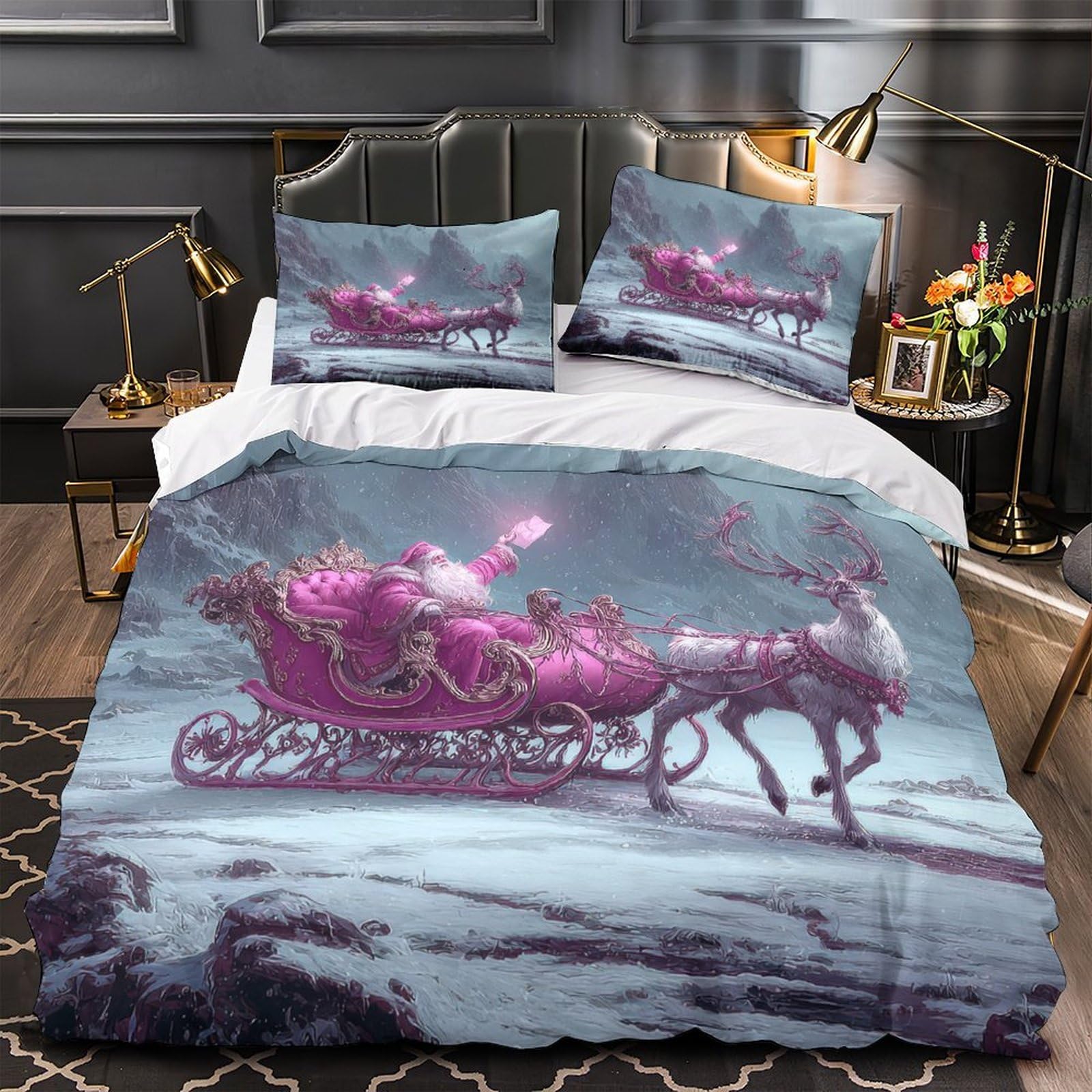 Housse de couette 140x200 Noël pour créer une chambre d'enfant cosy