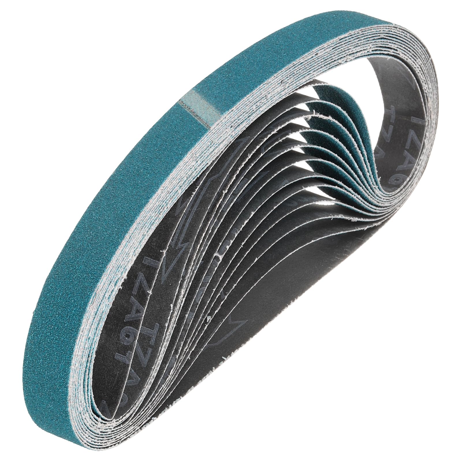 QUARKZMAN 50mm x 1067mm Bandas De Lijado, 18 Pzs 36/100/120 Grano Corindón Zirconia Banda Abrasiva Para Lijadora De Banda Para Carpintería, Pulido De Metales, Afilador De Cuchillos