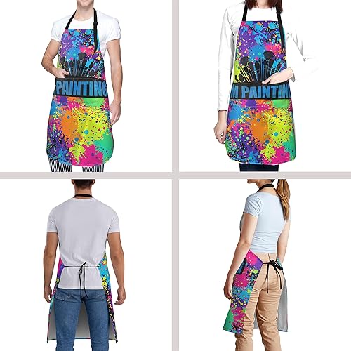 Miniatura 6 de Delantal divertido delantal de poliéster con bolsillo para cocinar cocina asado adultos