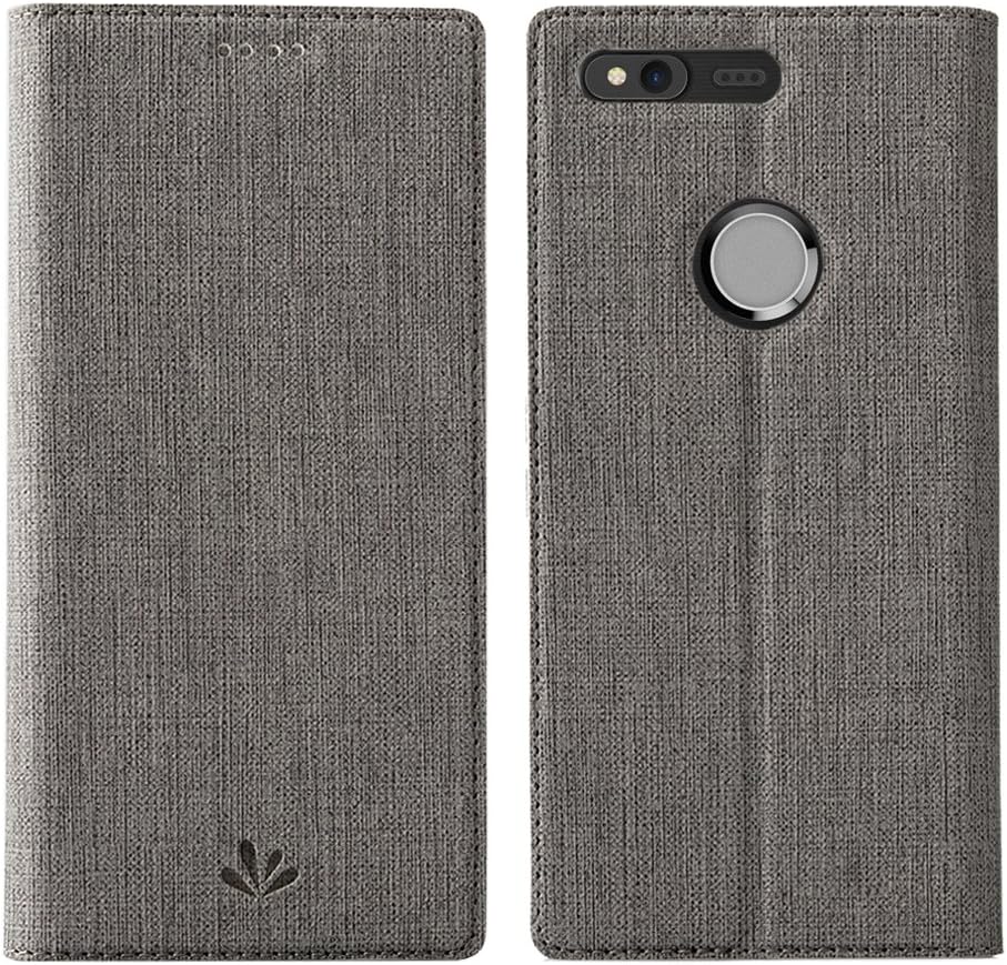 Eastcoo Google Pixel 3XL Case Cover, Slim Fit PU Leather Folio Flip Wallet case Clear TPU Magnetic Holder Stand Card Slot Wallet Case for Google Pixel 3XL（Pixel 3XL,Gray