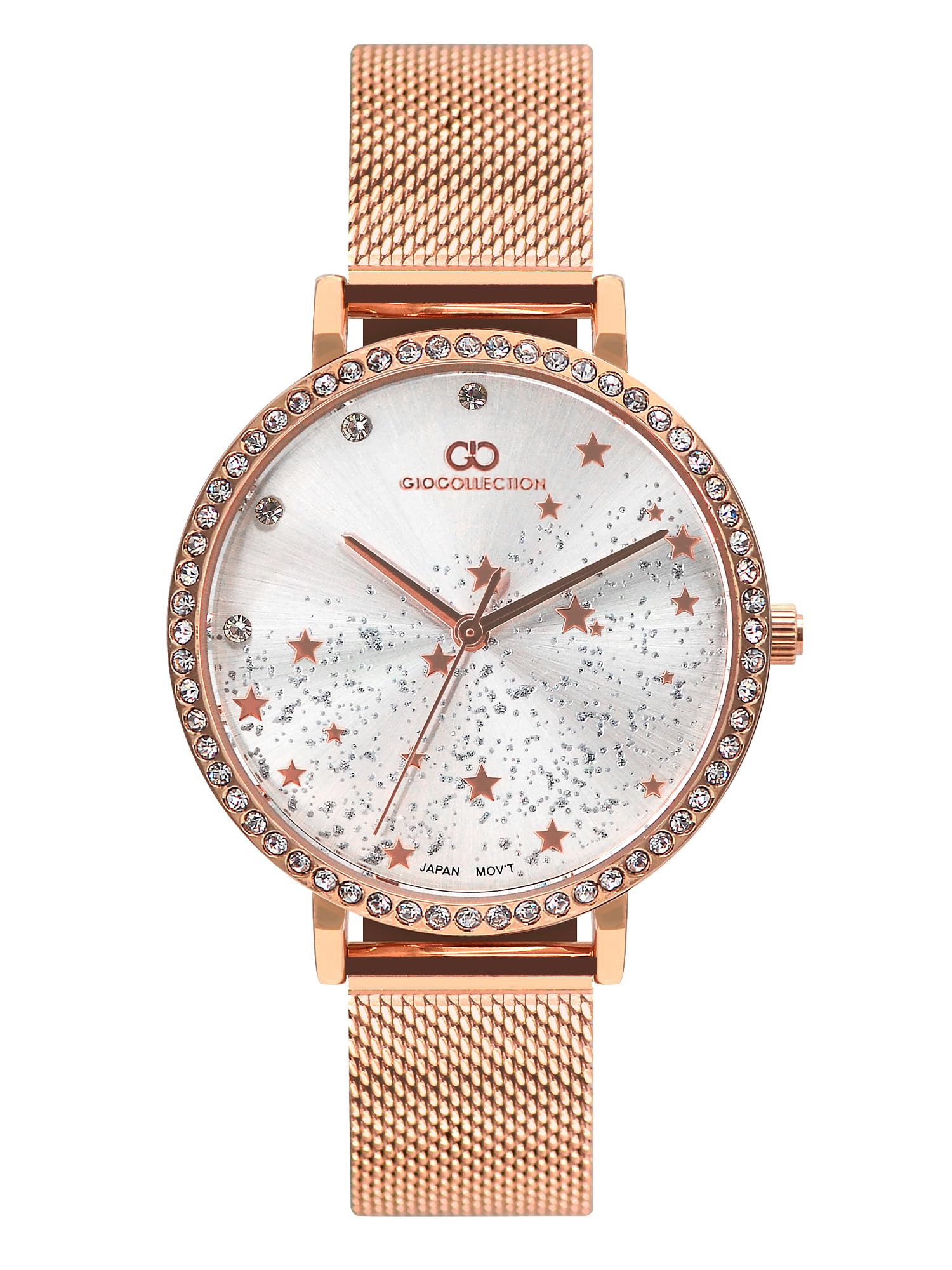 Gio Collection Classic Stylish Analog Watch for Women Classy Dial with 3 Hand Mechanism Water Resistant Wrist Watch to Compliment Your Look/Ideal Gift for Female & Girls - G3061-33 (B0D6GVQJQ5) Amazon Price History, Amazon Price Tracker