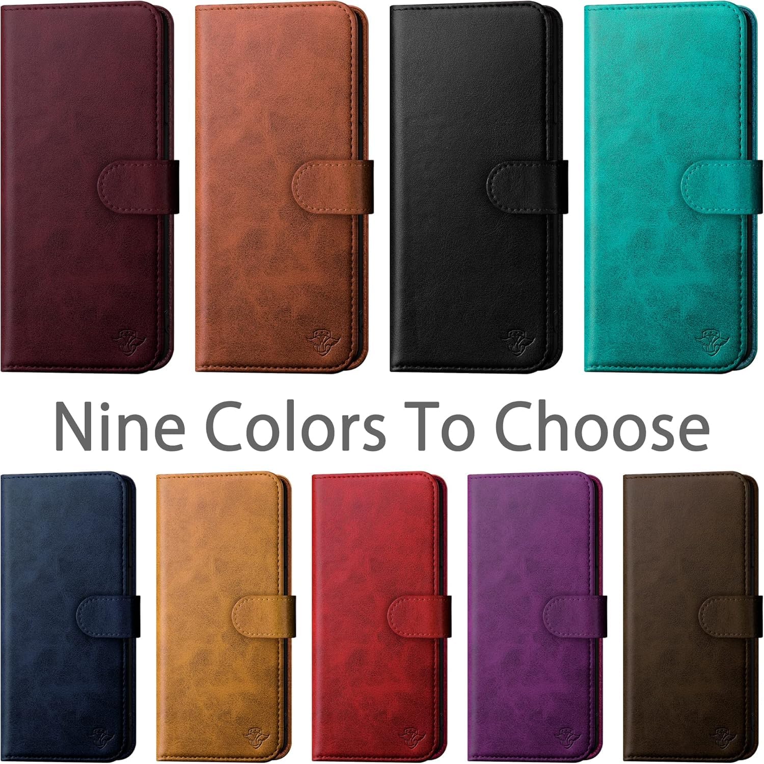 DuckSky Funda tipo cartera de piel auténtica compatible con Samsung Galaxy S25 Ultra, bloqueo RFID, 4 soportes para tarjetas de crédito, piel auténtica, funda tipo libro para mujeres y hombres, funda
