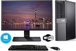 Dell Optiplex 980 Desktop 20 Inch Monitor ~ Windows 10 64 Bit ~ Intel Core i5 650@3.20GHz ~ 8GB DDR3 RAM ~ 250GB SATA HDD ~ Keyboard ~ Mouse ~ WiFi Adapter (Renewed)