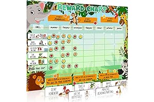 Luigi’s Large Safari Animal Magnetic Star/Reward Chart for Toddle