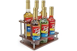 Coffee Syrup Stand Holder: 2-Tier Organizer Rack for Craft Station Countertop