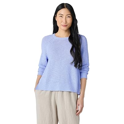Eileen Fisher Crew Neck Raglan Sleeve Sweater Women