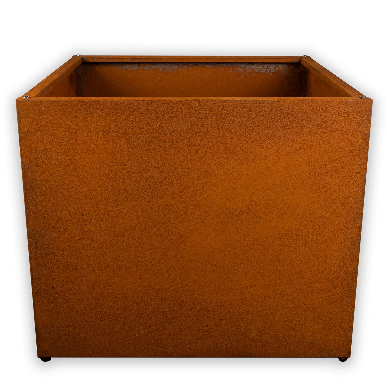 Köhko Corten Steel Raised Bed Planter Kit, Square 80 x 80 x 50 cm, Outdoor Use